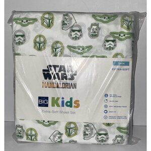 Star Wars the Mandalorian Twin Sheets Flat Fitted Pillowcase The Big One Kids
